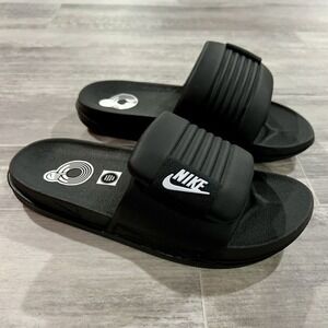 Nike OffCourt Adjust Slide Sandals Black /White  DV1033-002 Women's Size 10 NEW